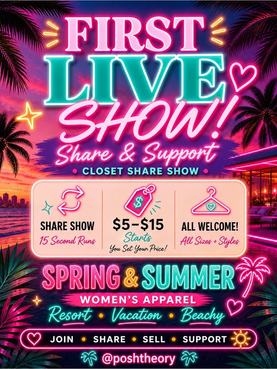 Dresses & Skirts - 🌴💖☀️ MY FIRST LIVE SHOW! Resort & Summer Share Show. Let’s hang!! 🌴💖☀️
